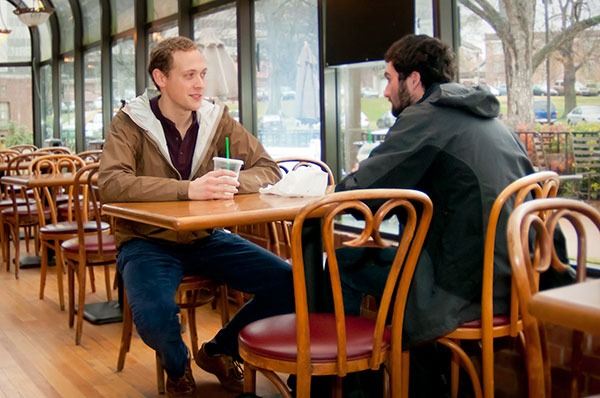 Students grab a quick breakfast at the State Fountain Bakery