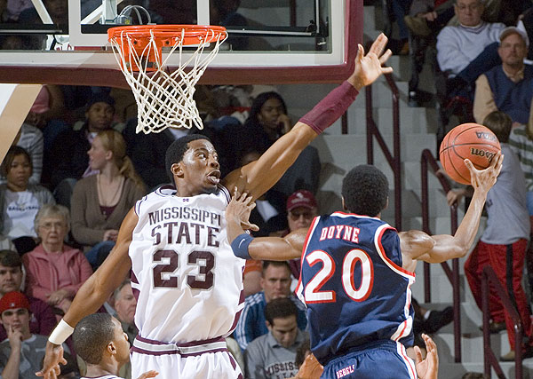 Basketball action vs Ole Miss