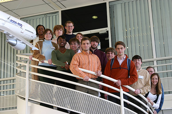 Engineering students visit Airbus headquarters in France