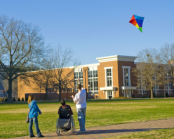 Drill Field kite flying