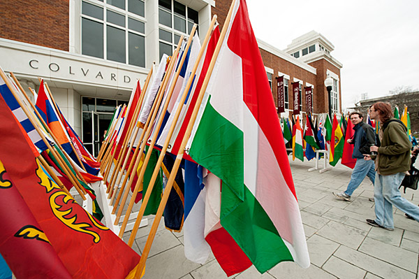 Study Abroad Fair Flags