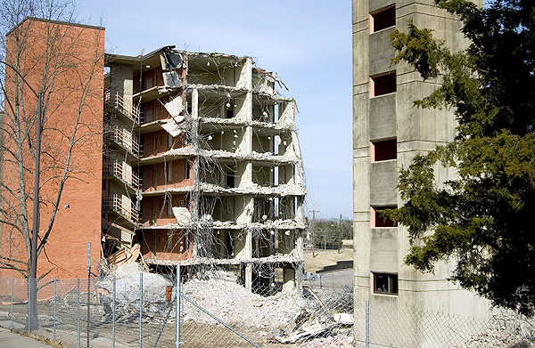 Hamlin Hall demolition