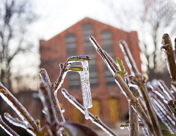 Icy morning at the Chapel