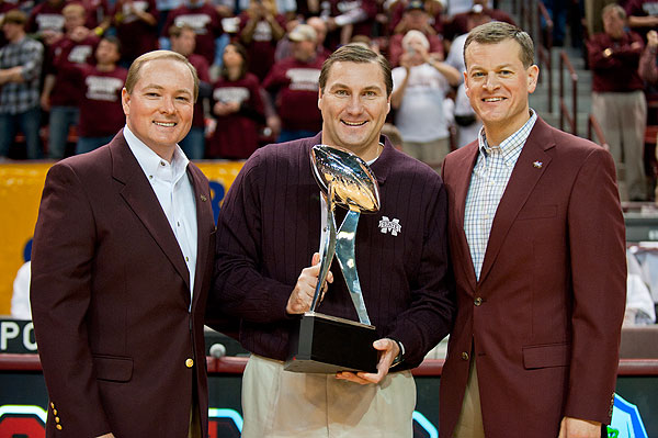 Gator Bowl Trophy presented at Basketball Game