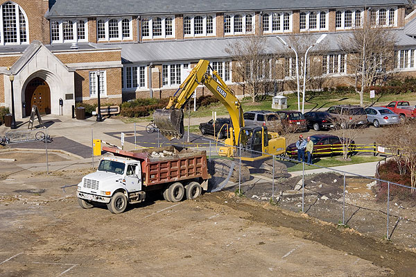 McCool Hall expansion construction