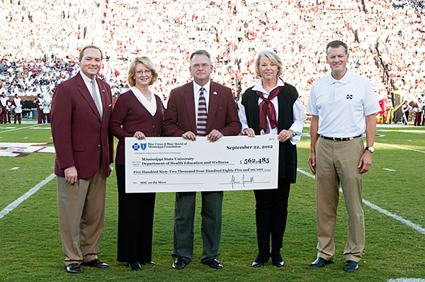 BCBS donation to MSU on the move