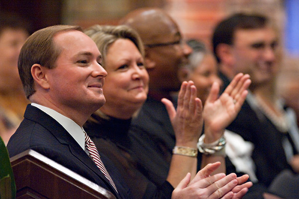 Mark and Rhonda Keenum at the Presidential Investiture