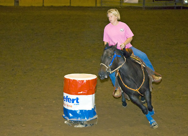 Warming up for barrell races