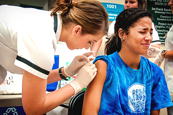 Students receive annual Flu Shots