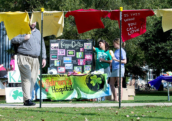 Drill Field--Clothesline Project and Greek Philanthropy