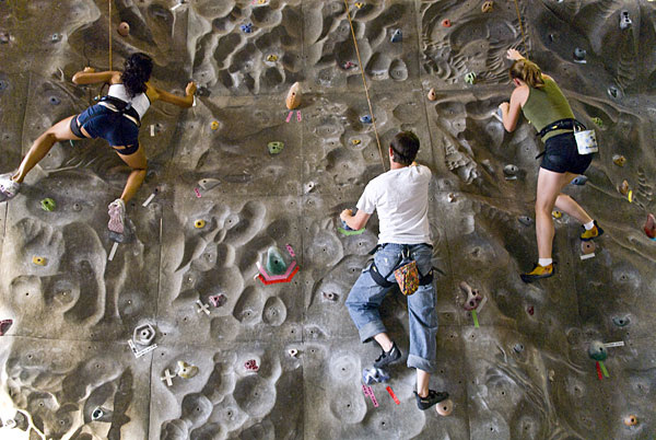 Rock climbing at Sanderson