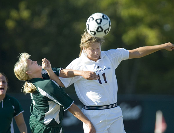 Soccer action vs Miss. Valley State