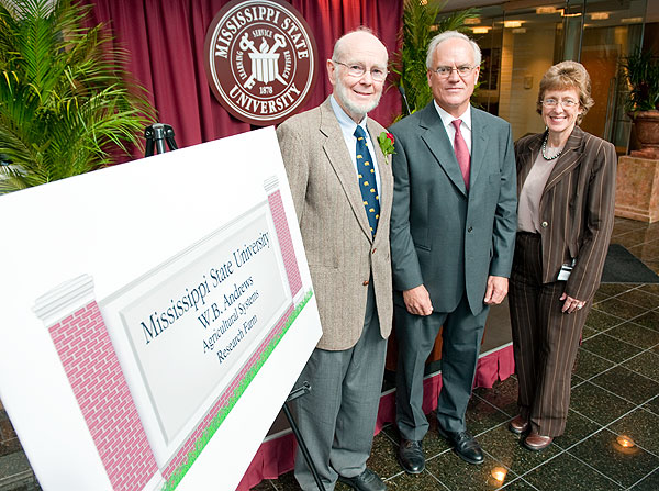 W. B. Andrews Research Farm dedication