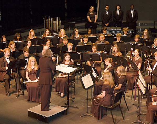 Wind ensemble at McComas