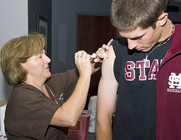 Flu shots at the Union