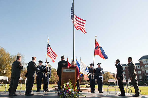 Veterans Day Ceremony on the Drill Field