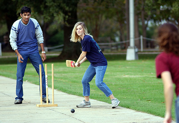 Cricket Clinic on the Drill Field