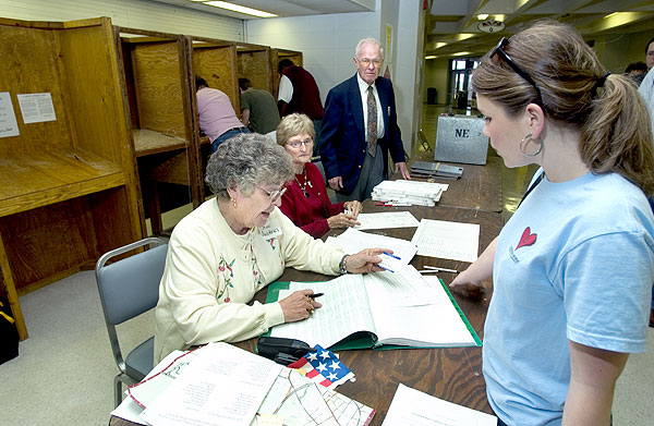 Election Day 2004--voting in the Hump