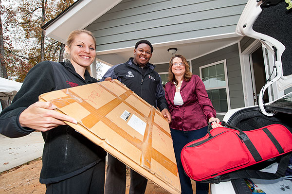 Moving in to Habitat House