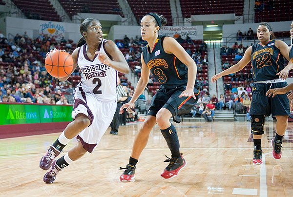 Women&amp;amp;amp;#039;s basketball action vs Maryland