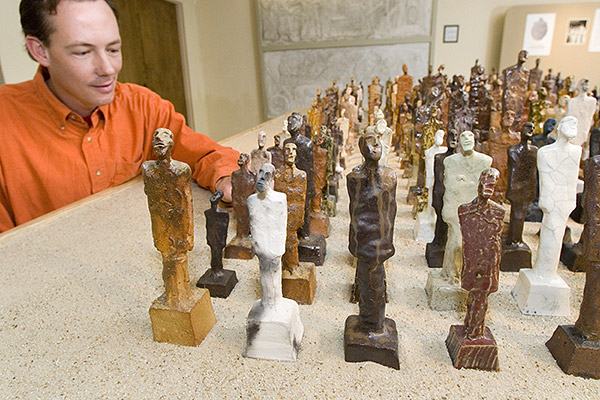 Clay Sculptures at Cobb Institute Museum