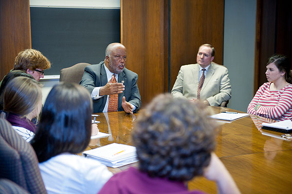 Bennie Thompson speaks to the leadership class