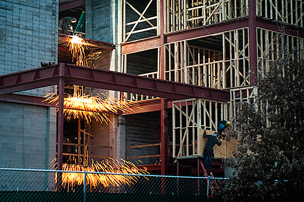 Welding New Residence Hall