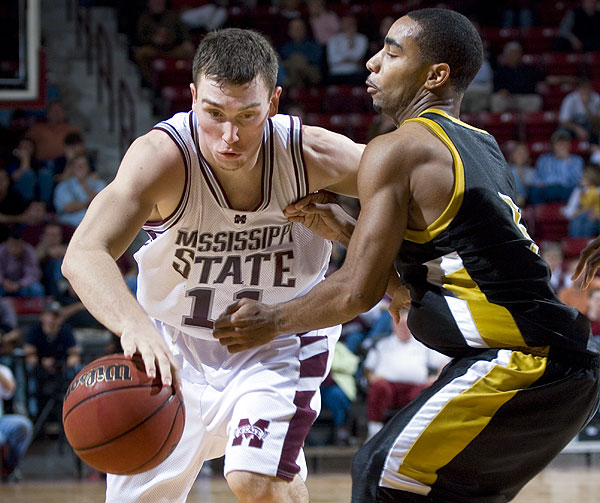 Basketball action vs Alabama State