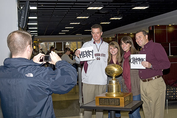 Egg Bowl Trophy Campus tour