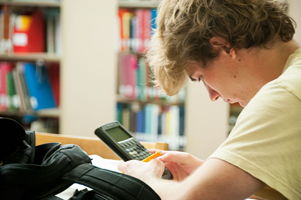 Studying for Finals in Library