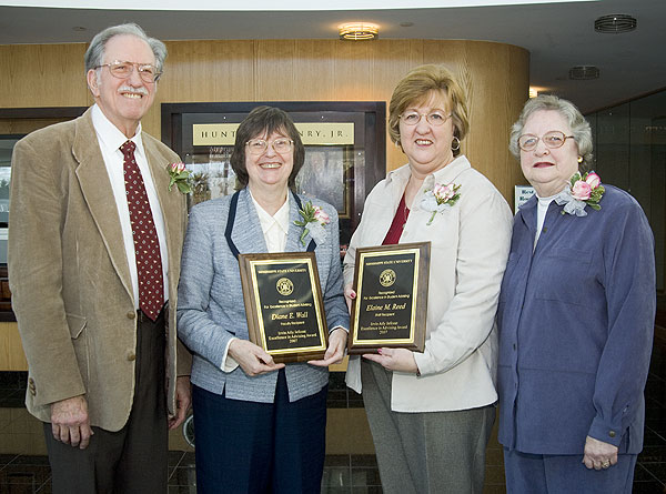 Jefcoat Advising award winners