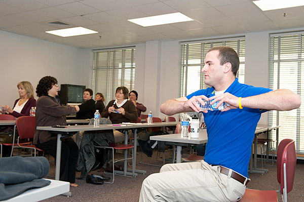 Office and desk exercise