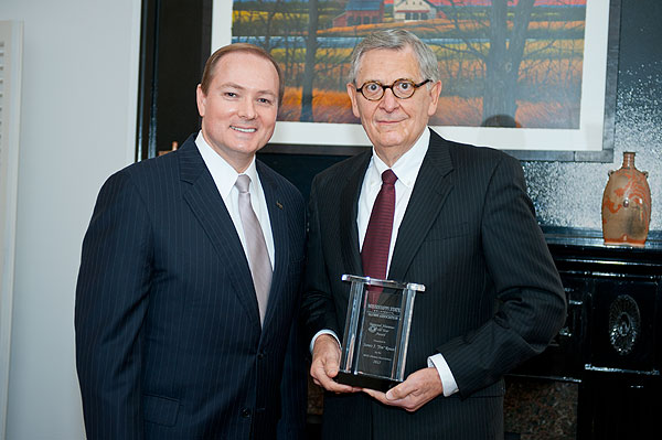 President Keenum with Alumnus of the Year, Jim Rouse