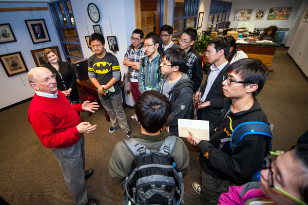 Bejing Students Tour Grant Library