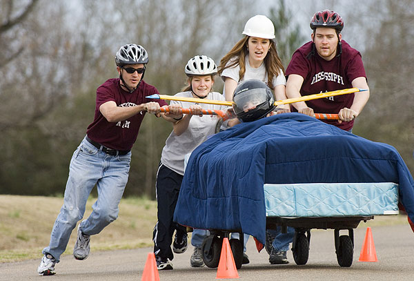 Engineering week bed race