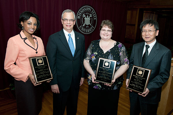 Diversity award winners with Dr. Gilbert