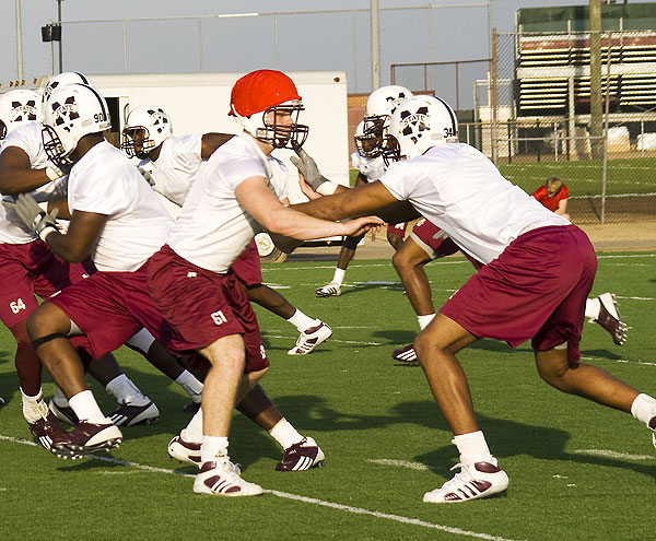 Spring football practice