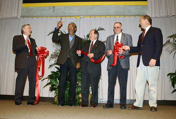 Morgan Freeman Equine Center dedication