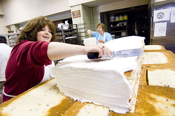 Bakery Preps Giant Birthday Cake