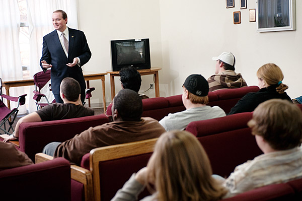 President Keenum Speaks With Students