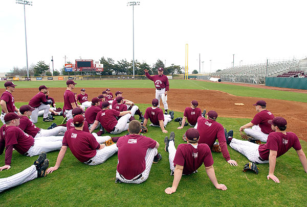 First day of baseball practice