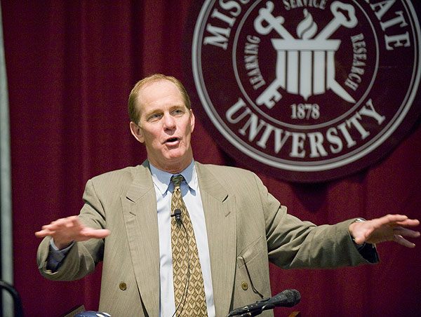 Steve Ford speaks at Coliseum