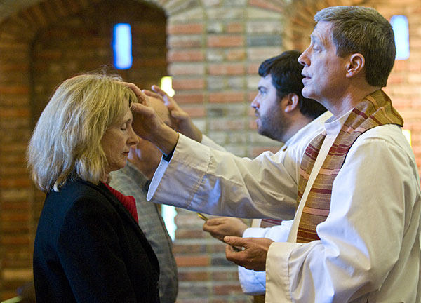 Ash Wednesday service at the Chapel of Memories