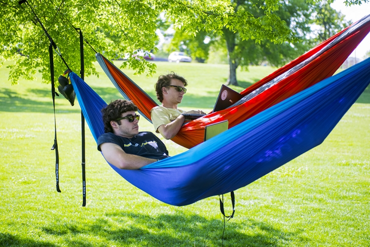 Guys In Hammock