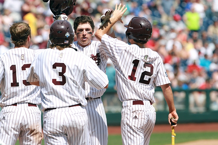 Renfroe celebrates homerun