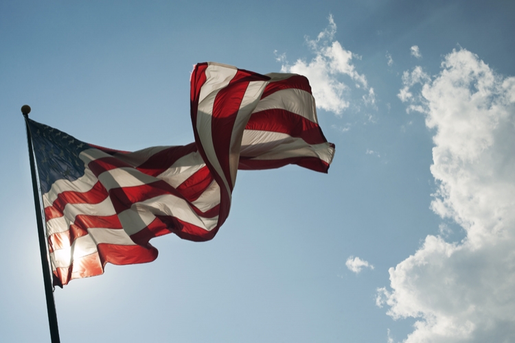 4th of July holiday - Drill Field Flag