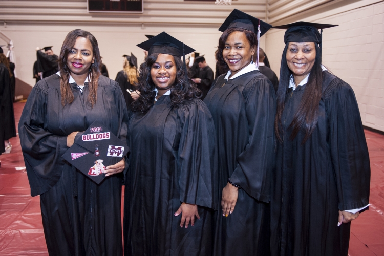 Graduates Posing Before Ceremony