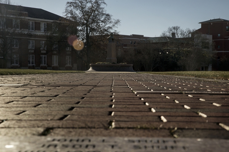 Drill Field waiting for students