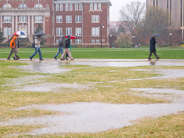 Rainy day on the Drill Field