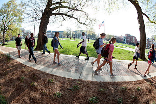 Sidewalks Full After Spring Break